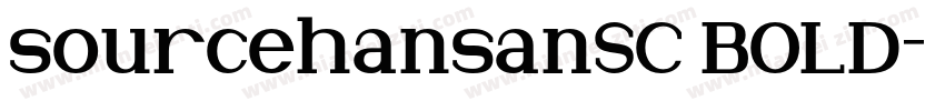 sourcehansanSC BOLD字体转换
